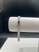Sparkling 14.5 Ctw Lab Simulated Diamond 14 Kt White Gold Plated Tennis Bracelet
