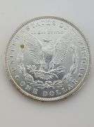 1887 Morgan Silver Dollar, Die Crack/DDO/Tone Marks