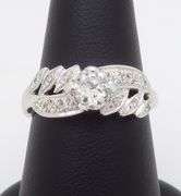 Vintage Diamond Ring Crafted in 14k White Gold