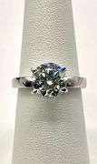 Dazzling 3.1 Ct White Ice Blue Lab Simulated Diamond Ring