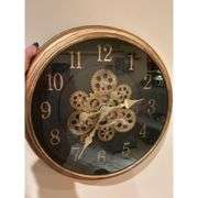 Industrial Moving Gears Wall Clock