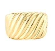 David Yurman Sculpted Cable Contour Ring in 18K