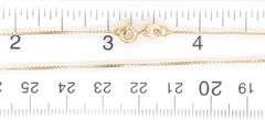 18kt Yellow gold box chain necklace