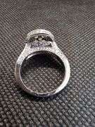 ENCHANTING 14K WHITE GOLD CLUSTER RING