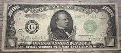 Original $1000 U.S Currency