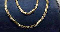 Classic 10k yellow gold Cuban link chain