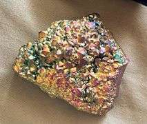 Rainbow Titanium Coated Crystal Cluster Geode Rock