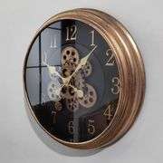Industrial Moving Gears Wall Clock