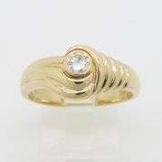 Modern Bezel Set Diamond Ring