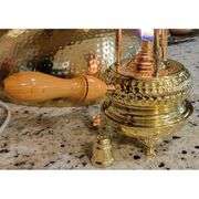 Engraved Handmade Brass Turkish Coffee Burner
