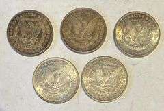 5  Different Slider Morgan Dollars