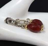 Trendy David Yurman Carnelian Figaro Bijoux Dangle Earrings