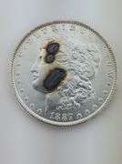 1887 Morgan Silver Dollar, Die Crack/DDO/Tone Marks