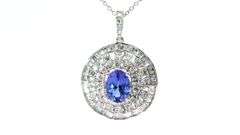Tanzanite and Diamond Pendant