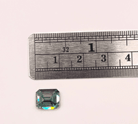 Impressive 4.37 Ct Vivid Green/Blue Moissanite