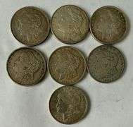 7 1921 Morgan Dollars