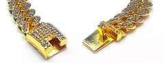14 Kt Gold Plated 38.2 Gram Cuban Link Bracelet