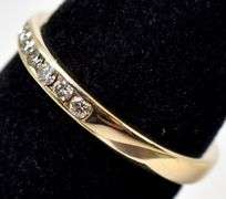 Simply Beautiful 14K Yellow Gold Diamond Band Ring