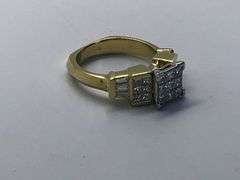 STUNNING 14K TWO TONE GOLD RING