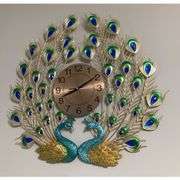 Large Peacock Wall Clock