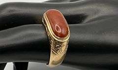 7.7g 14k Yellow Gold Ring MINGS Size 8.5