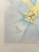 Highly Collectible Salvador Dali Pencil Signed Etching From The 'After 50 Years of Surrealism' Suite