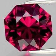 Octagon cut! 2.97ct violet red Rhodolite Garnet