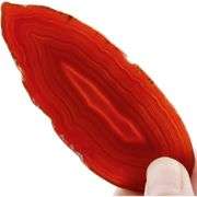 Set of 10 Natural Red Agate Geode Crystals