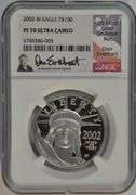 Valuable 2002-W 4-pc Proof Platinum Set. NGC PF70 UC Signature Series
