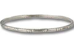 Trendy Sterling Silver John Hardy Bedeg Slim Bangle