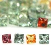 Matched! 6.16ct princess cut Sapphire set