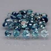 Natural 3.62ct blue Sapphire set with multiple hues