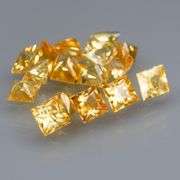 Full fire! 3.66ct top golden Sapphire set from Australia