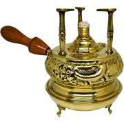 Engraved Handmade Brass Turkish Coffee Burner