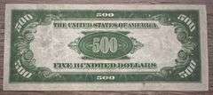 Original $500 U.S Currency