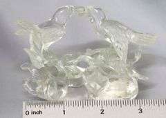 Crystal Quartz Pair of Love Birds