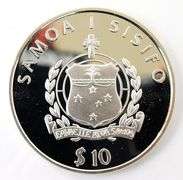 2003 Samoa Sisifo $10 Silver Olympic Games Coin