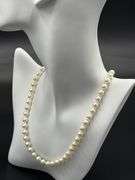 7mm White freshwater pearl necklace