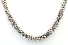 Set of Vintage 925 sterling silver necklace and matching bracelet
