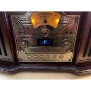 7-in-1 Turntable with Handmade Wooden Exterior