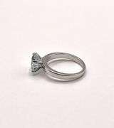 Dazzling 3.1 Ct White Ice Blue Lab Simulated Diamond Ring
