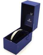 Swarovski gold tone crystal bangle bracelet