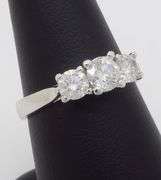 Classic Three Stone Diamond Engagement Ring