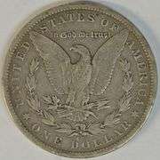 Key date 1890-CC Morgan Silver Dollar in circ