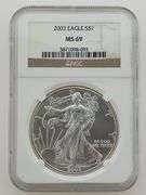 2003-2004 American Silver Eagles, MS69 - NGC