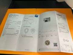 IGI CERTIFIED LOOSE DIAMOND 5.01 CARAT LAB GROWN PEAR SHAPE F-VS2