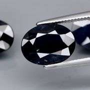 Heated Only! Heavy 7.12ct midnight blue Sapphire set!