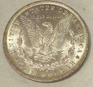 1884 Ol BU Morgan Dollar Frosty White