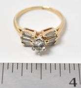 Stunning 14K Yellow Gold Diamond Ring