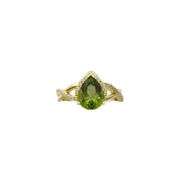 "Emerald Cascade" Sterling Silver Peridot Ring